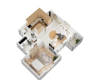 1 BHK 611 Sq. Ft. Apartment in Purva Windermere