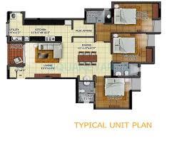 Floor plan of 2 BHK 1575 Sq. Ft. Apartment in Radiance Realty Mandarin, Chennai