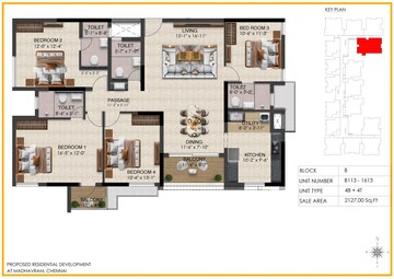  4 BHK Apartment at Radiance Solitaire, Madhavaram – for Sale