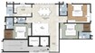 Rainbow Prestige 3 BHK Layout