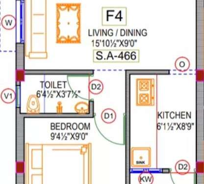 rishi sri archana flats apartment 1bhk 466sqft01