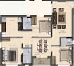 Royal Natura 3 BHK Layout