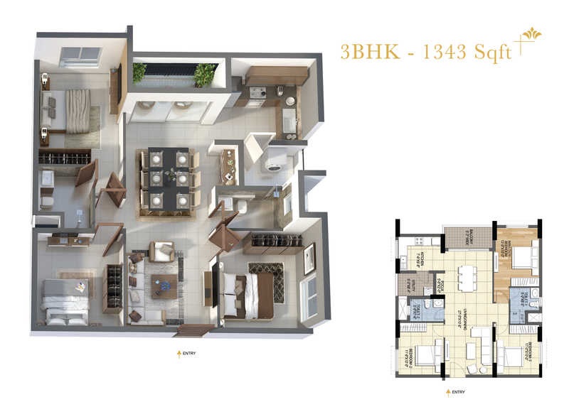 RWD Grand Corridor Floor Plans - Poonamallee Vill, Chennai