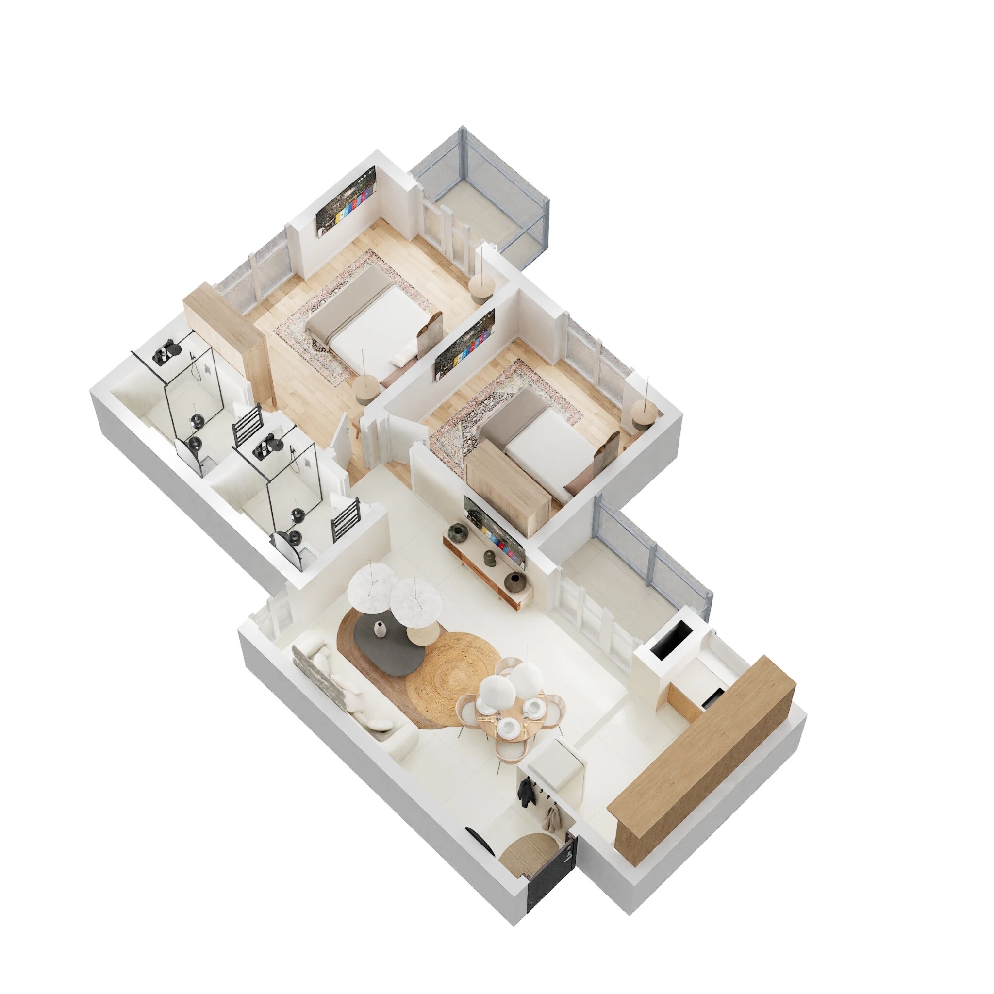 2 BHK 880 Sq. Ft. Apartment