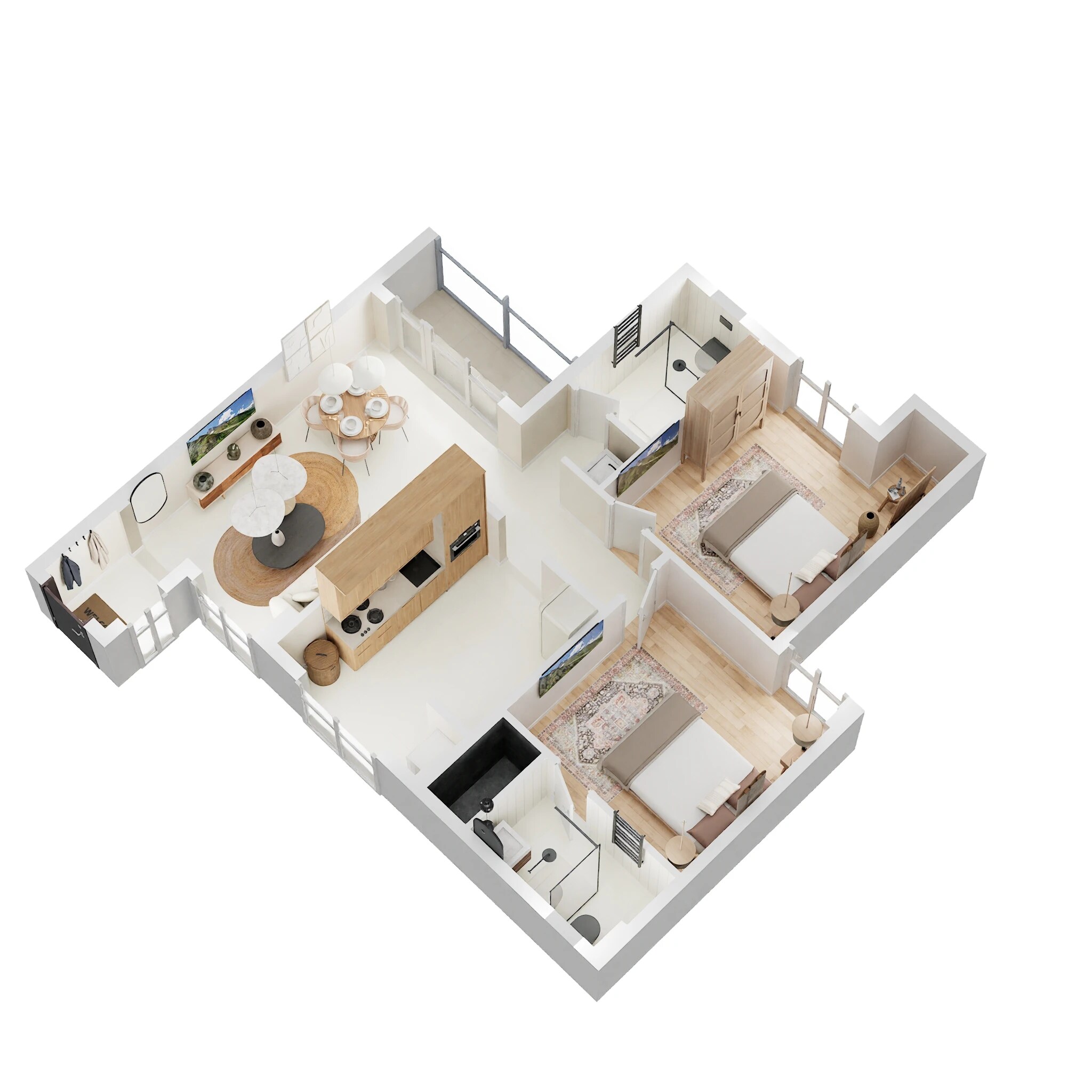 2 BHK 1079 Sq. Ft. Apartment