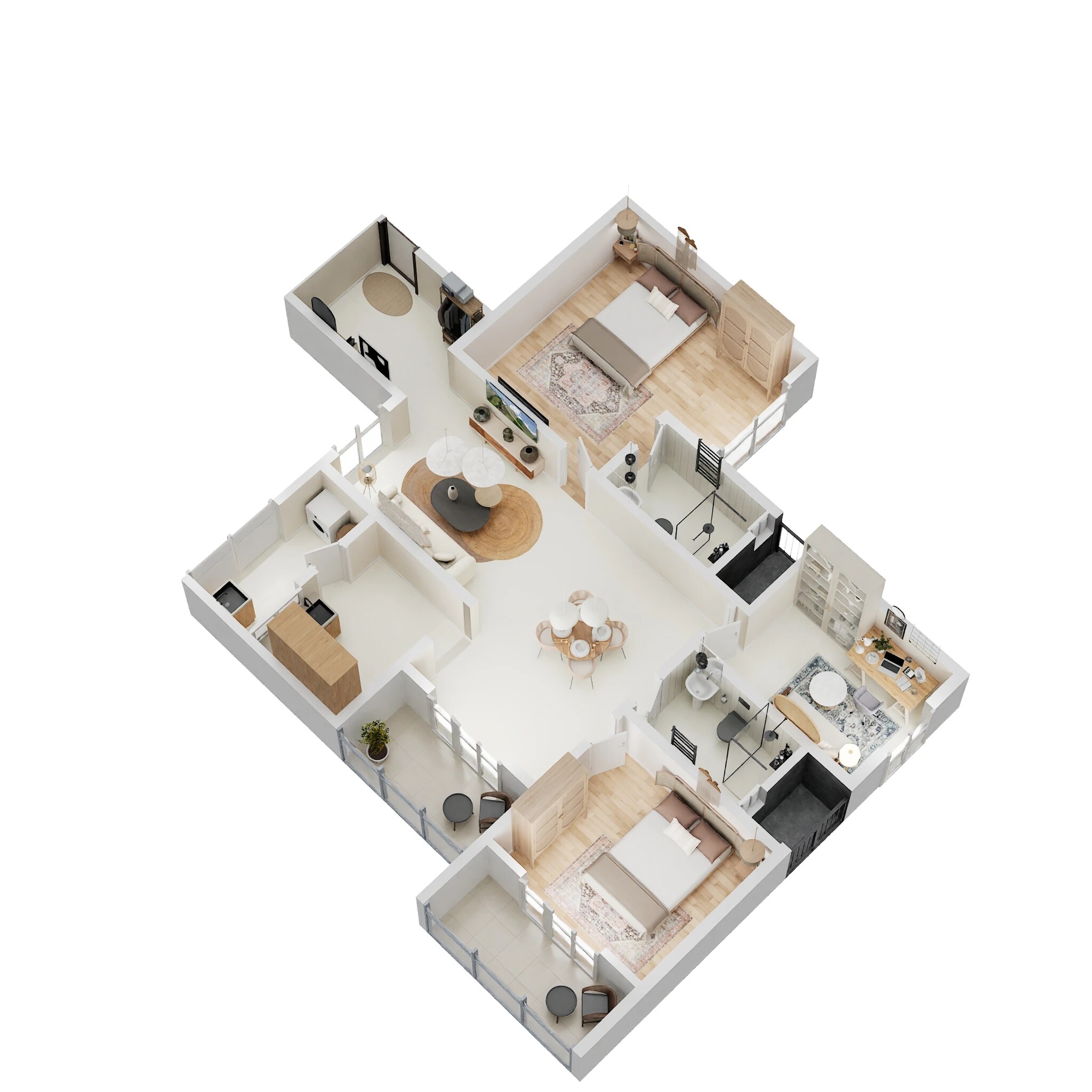 3 BHK 1535 Sq. Ft. Apartment