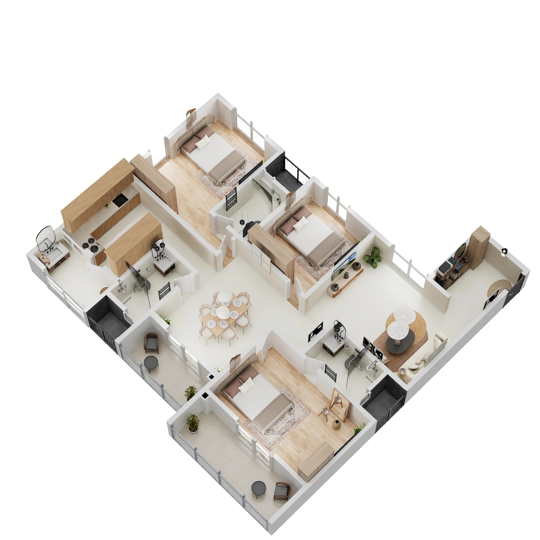 3 BHK 1825 Sq. Ft. Apartment