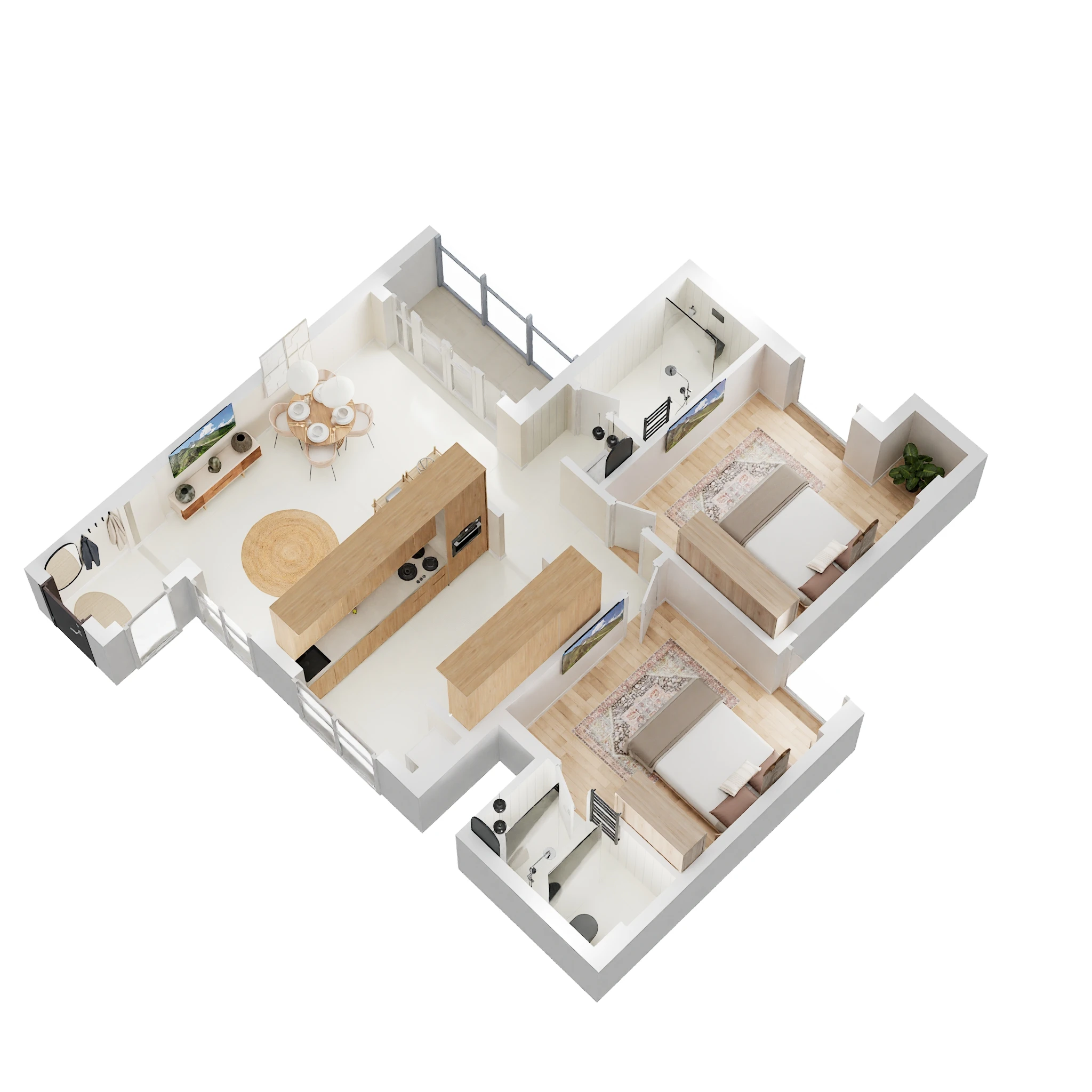 2 BHK 1079 Sq. Ft. Apartment in Shriram Shankari Phase 2