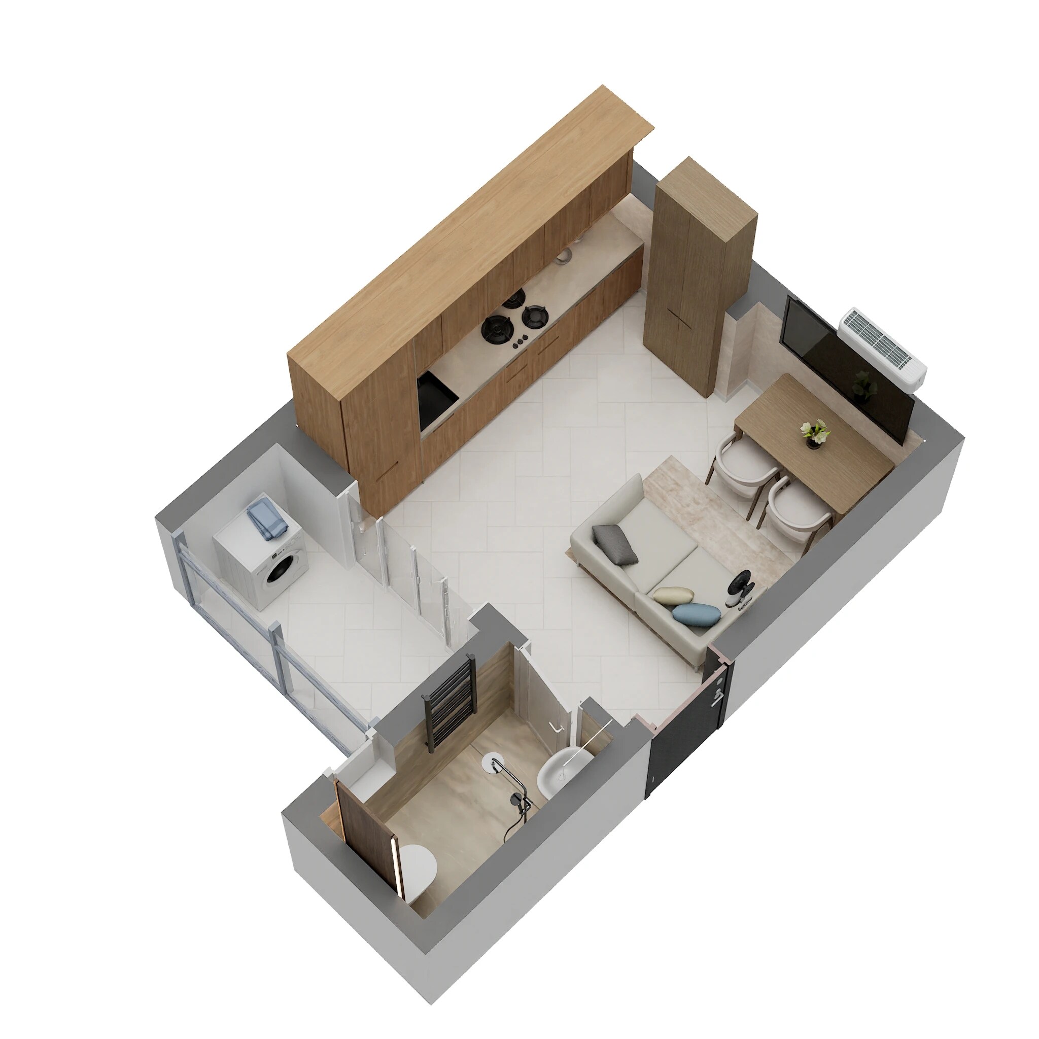 389 Sq. Ft. Studio