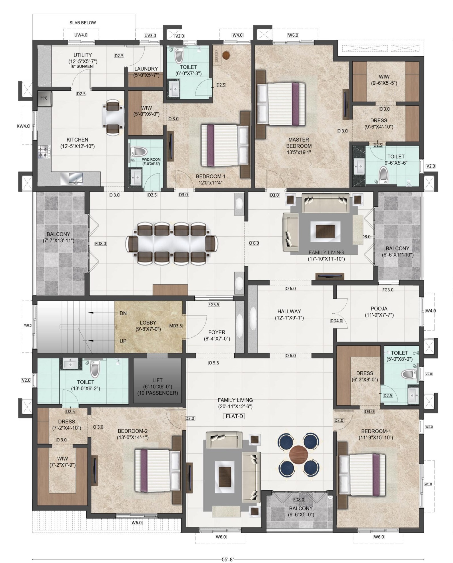 Sreshta Golden Pearl 4 BHK Layout