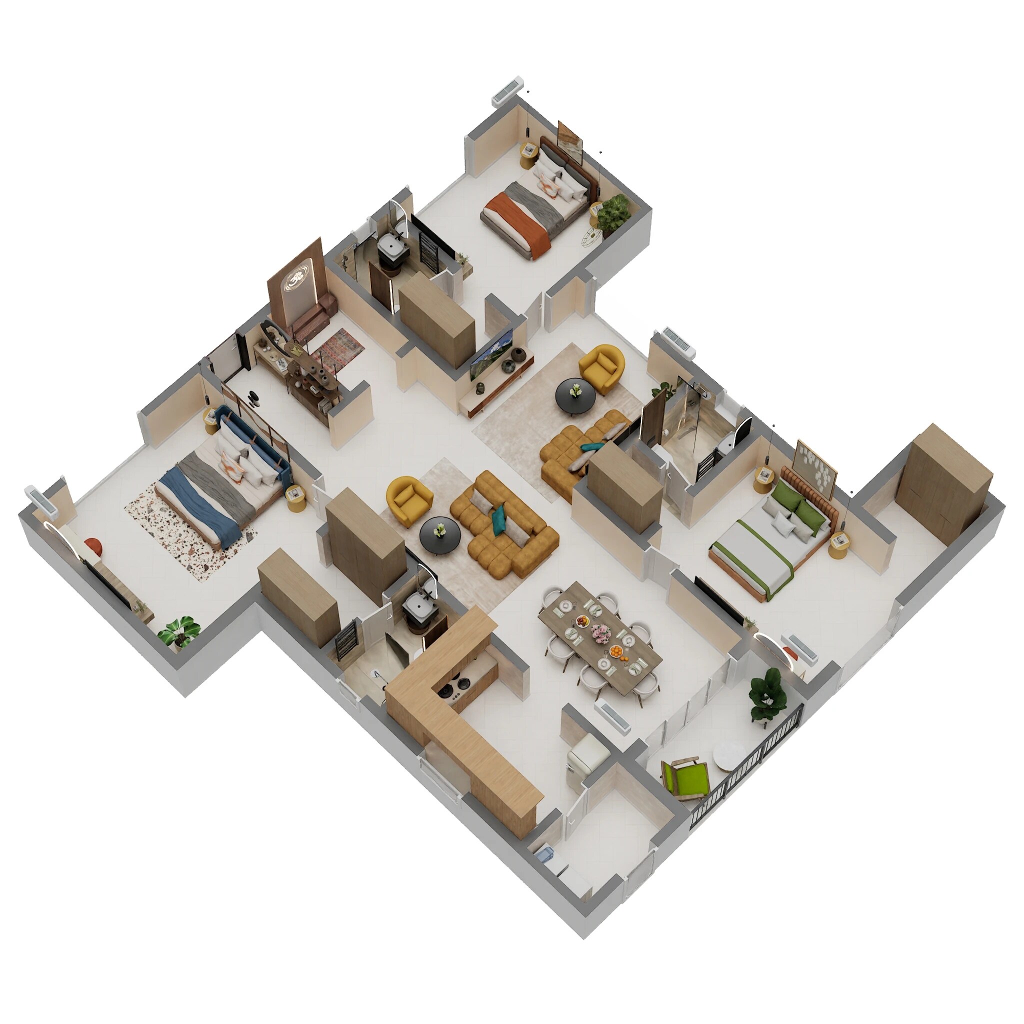 3 BHK 2337 Sq. Ft. Apartment