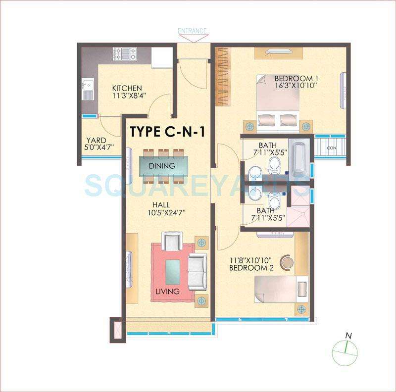 tvh ouranya bay apartment 2bhk 1210sqft1