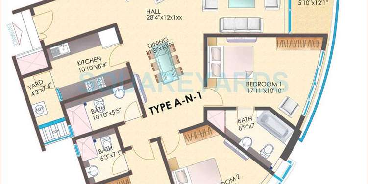 tvh ouranya bay apartment 3bhk 2084sqft1