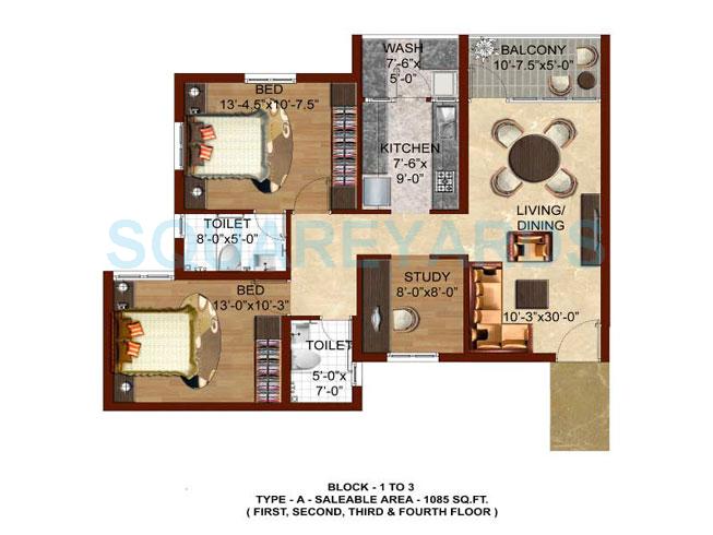 TVH Svaya 2 BHK Layout