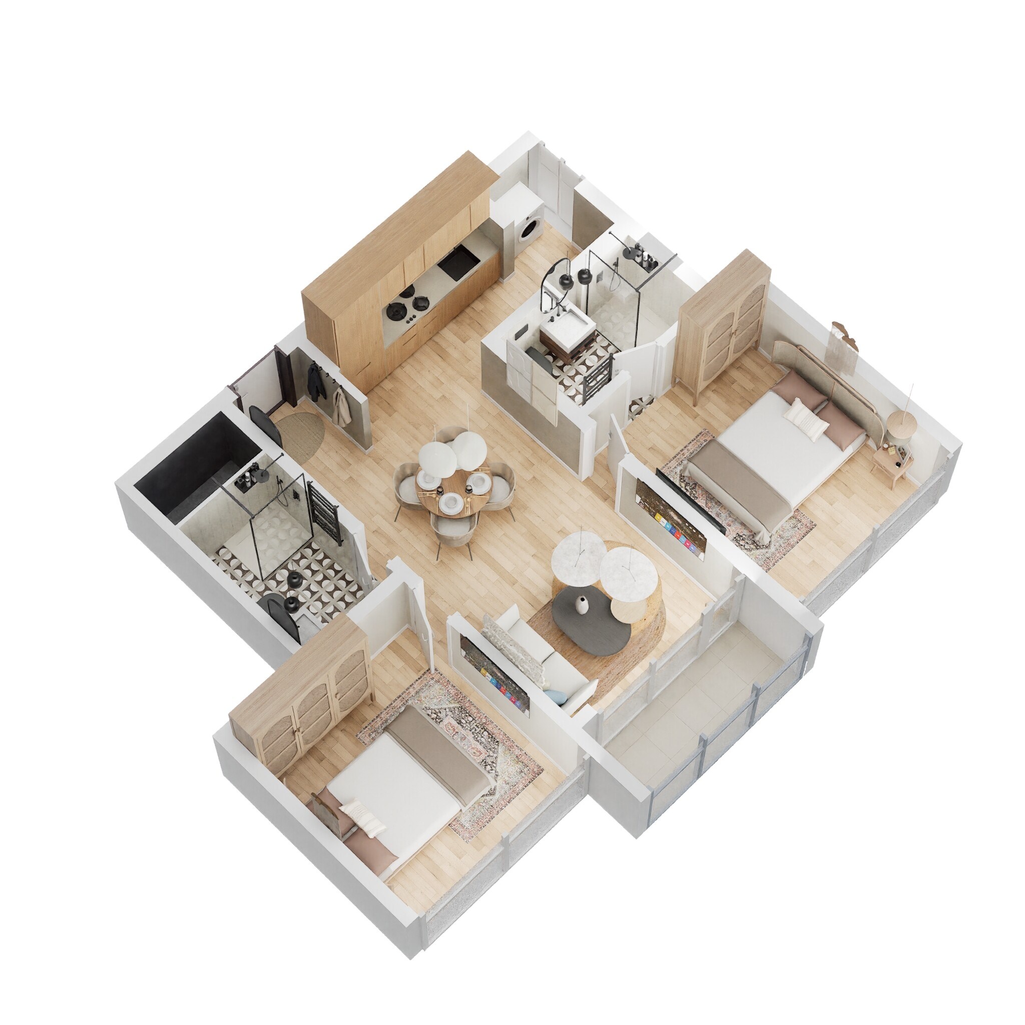 2 BHK 934 Sq. Ft. Apartment