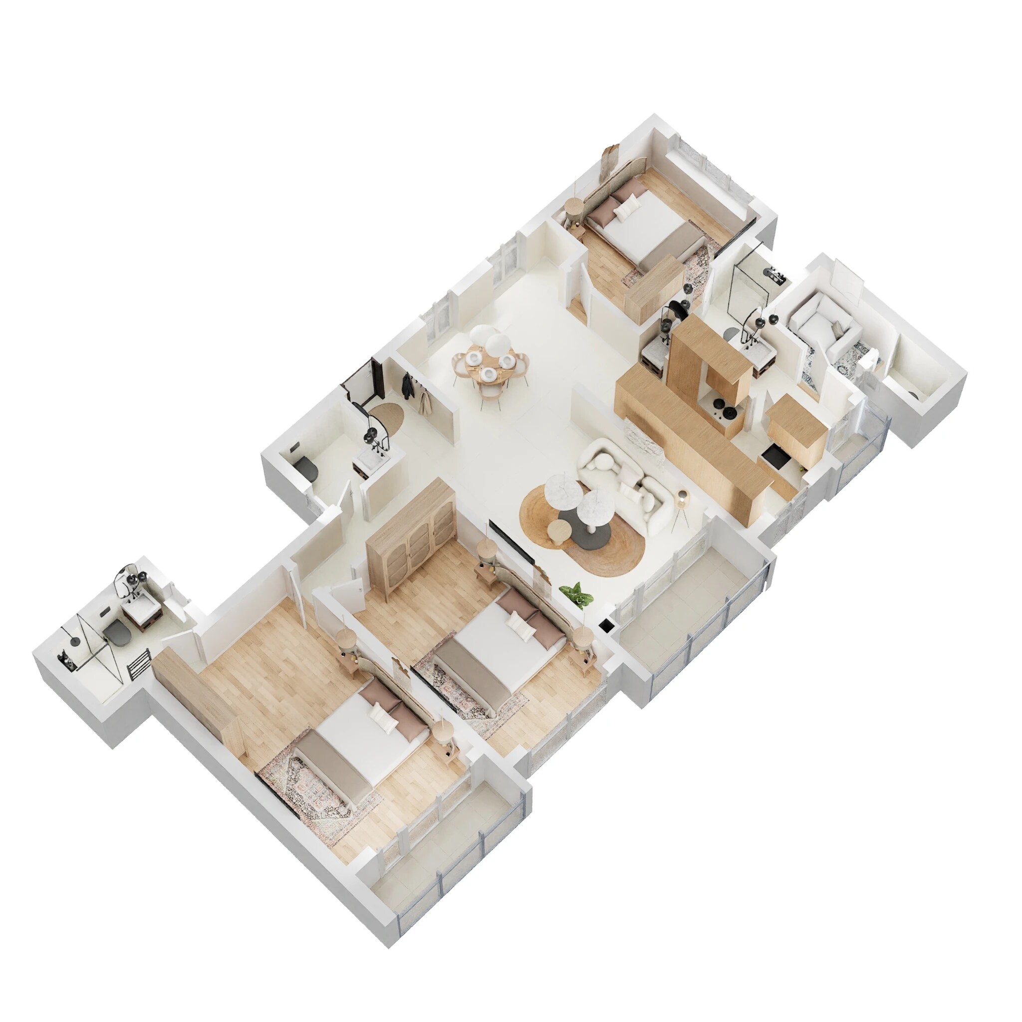 3 BHK 2176 Sq. Ft. Apartment