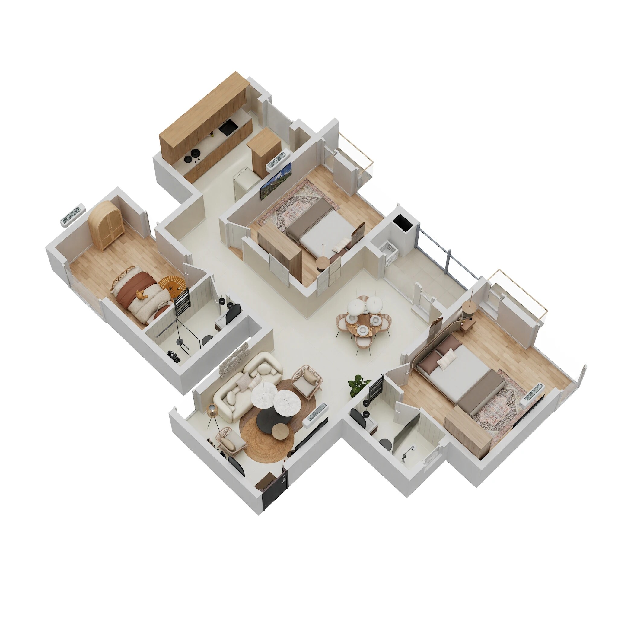 3 BHK 1502 Sq. Ft. Apartment