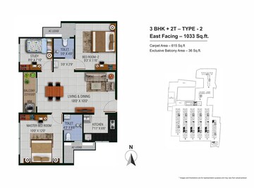  3 BHK Apartment at Urbanrise The World of Joy Chennai, Siruseri – for Sale