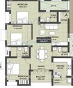 VGN Imperia 3 BHK Layout