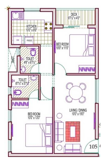 2 BHK 961 Sq. Ft. Apartment in Vikaan Hayagriva Apartments