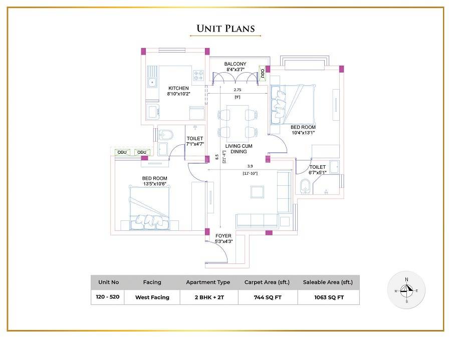 VNR Hywinds Floor Plans - Vanagaram, Chennai