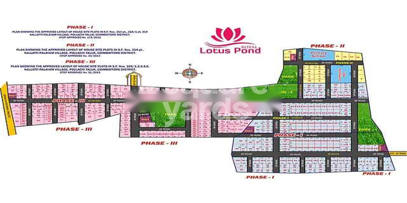 Royal Lotus Pond residential project in Kinathukadavu