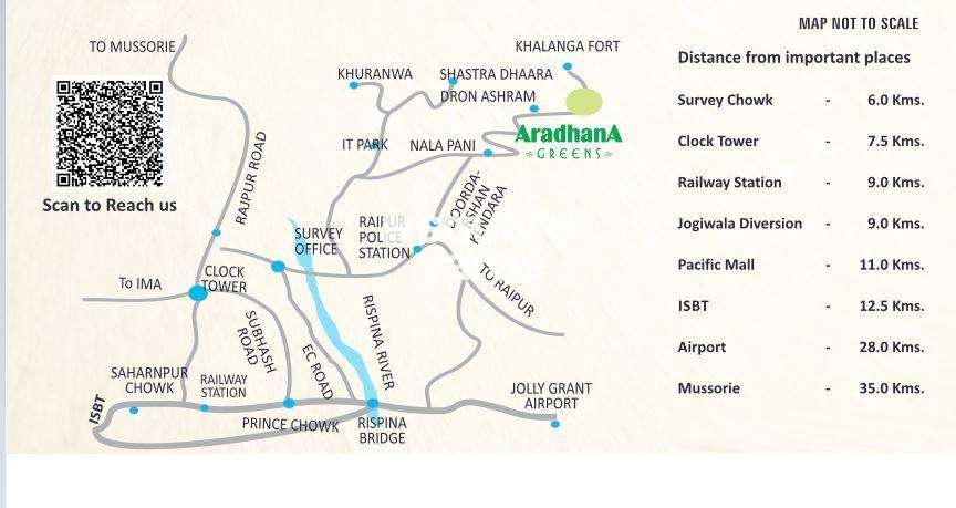 aradhana greens project location image1