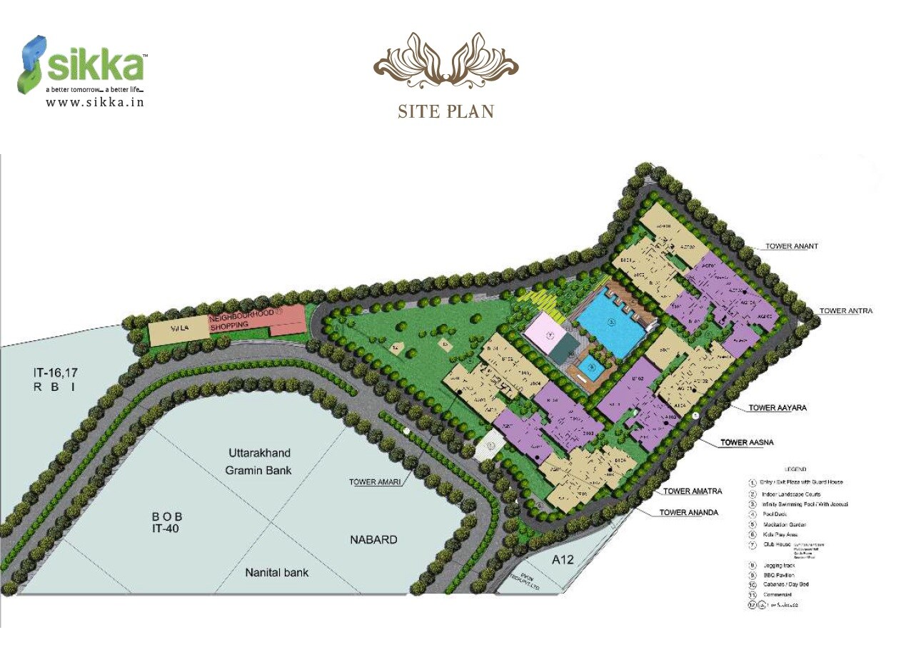 Sikka Kimaya Greens Dehradun Master Plan Image