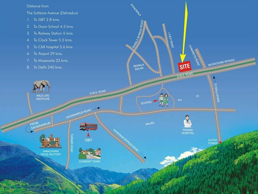 UK The Solitaire Avenue Location Image