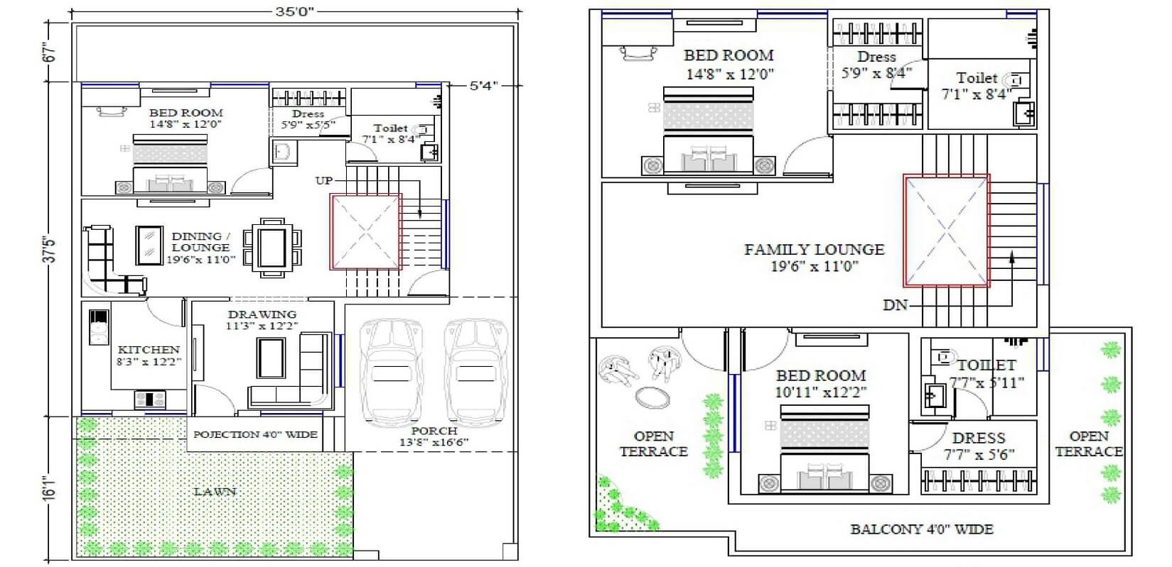 Floor plan of 3 BHK 2650 Sq. Ft. Villa in Adarsh Panache Valley, Dehradun