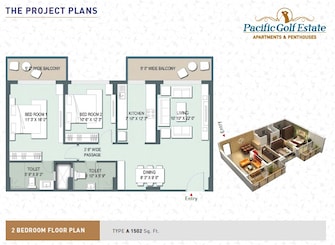 2 BHK Apartment For Resale in Pacific Golf Estate Kulhan Dehradun  7493268