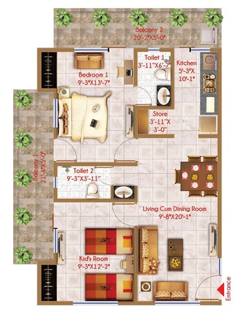  2 BHK Apartment at Windlass River Valley, Harrawala – for Sale