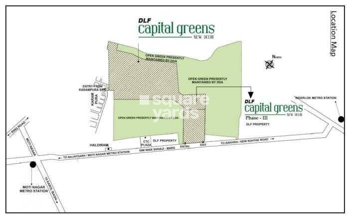 DLF Capital Greens Phase I And II Location Image