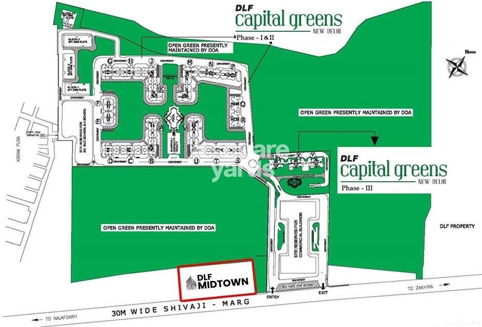 DLF Capital Greens Phase I And II Master Plan Image