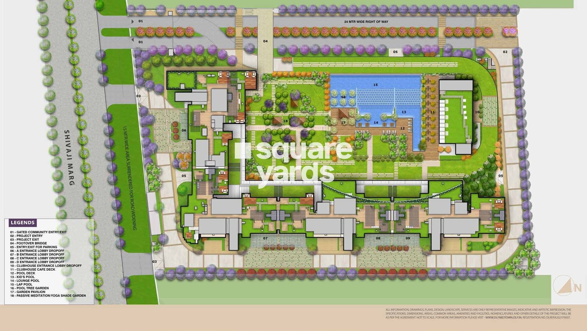 DLF-One-Midtown_an aerial view of a city with many different types of buildings