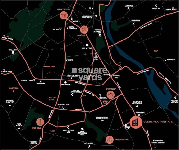 Godrej South Estate Okhla Location Image 1