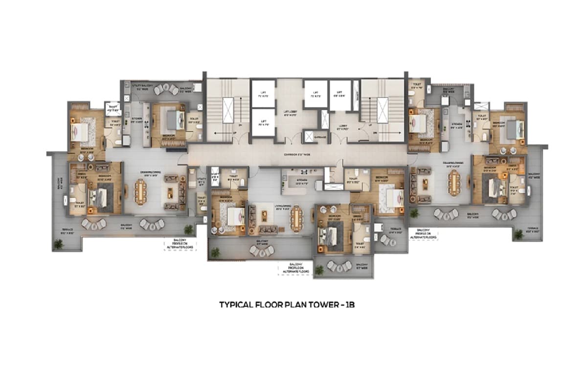 Meru East Avenue Floor Plans 1