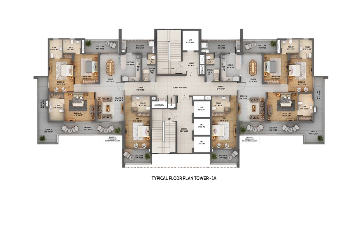 Meru East Avenue Floor Plans 2