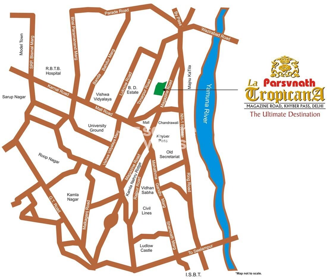 Parsvnath La Tropicana Location Image