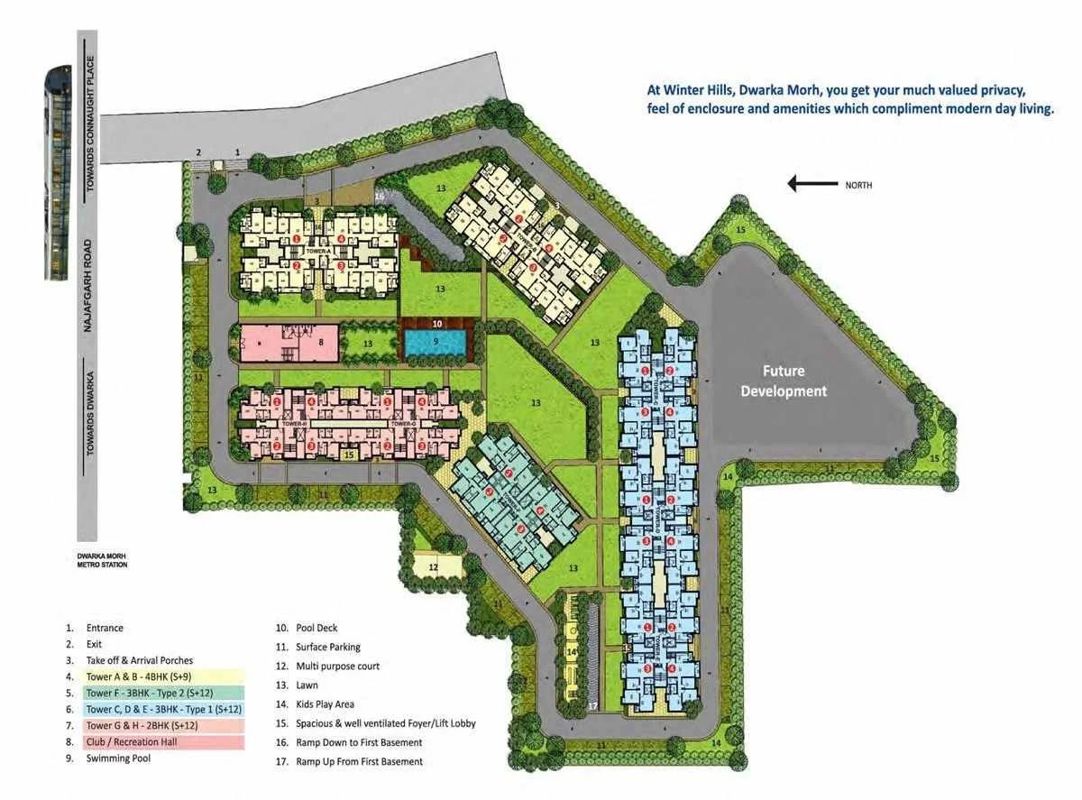 Umang Winter Hills Dwarka Mor Master Plan Image