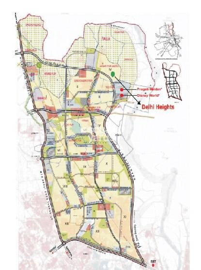 Yatharth Delhi Heights Location Image