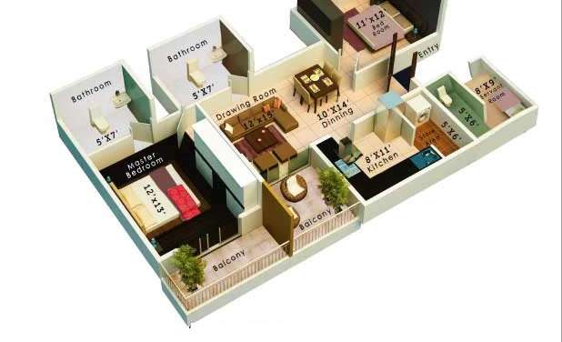 colors housing krisha heights apartment 2bhk sq 1050sqft 1