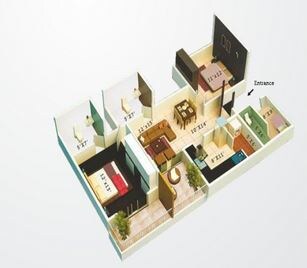 2 BHK 1260 Sq. Ft. Apartment