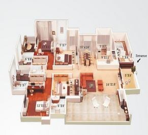 4 BHK 2190 Sq. Ft. Apartment