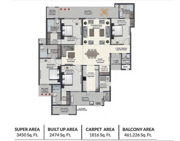  4 BHK Apartment at CRA Noble Ayra, Rohini Sector 32 – for Sale