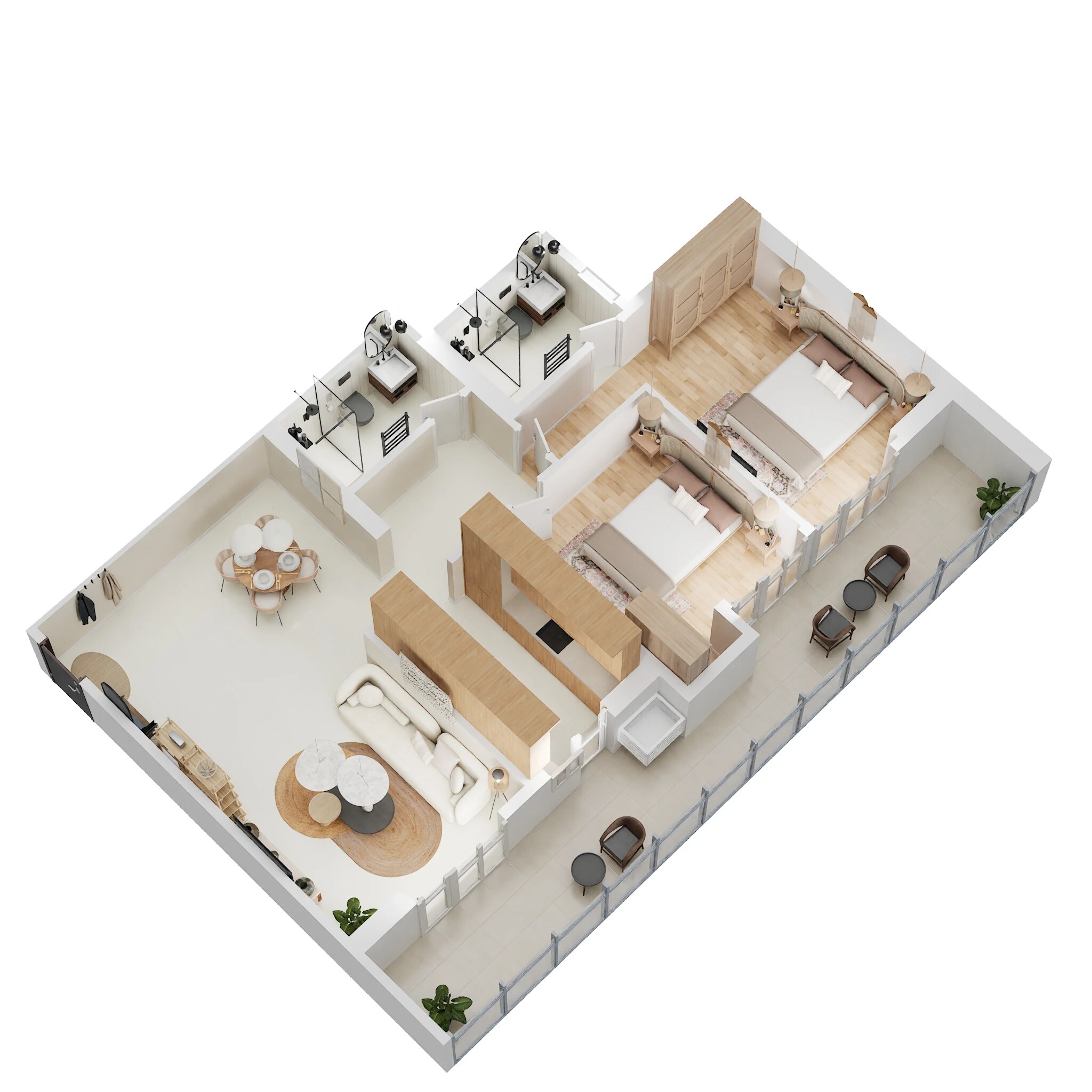 2 BHK 2270 Sq. Ft. Apartment