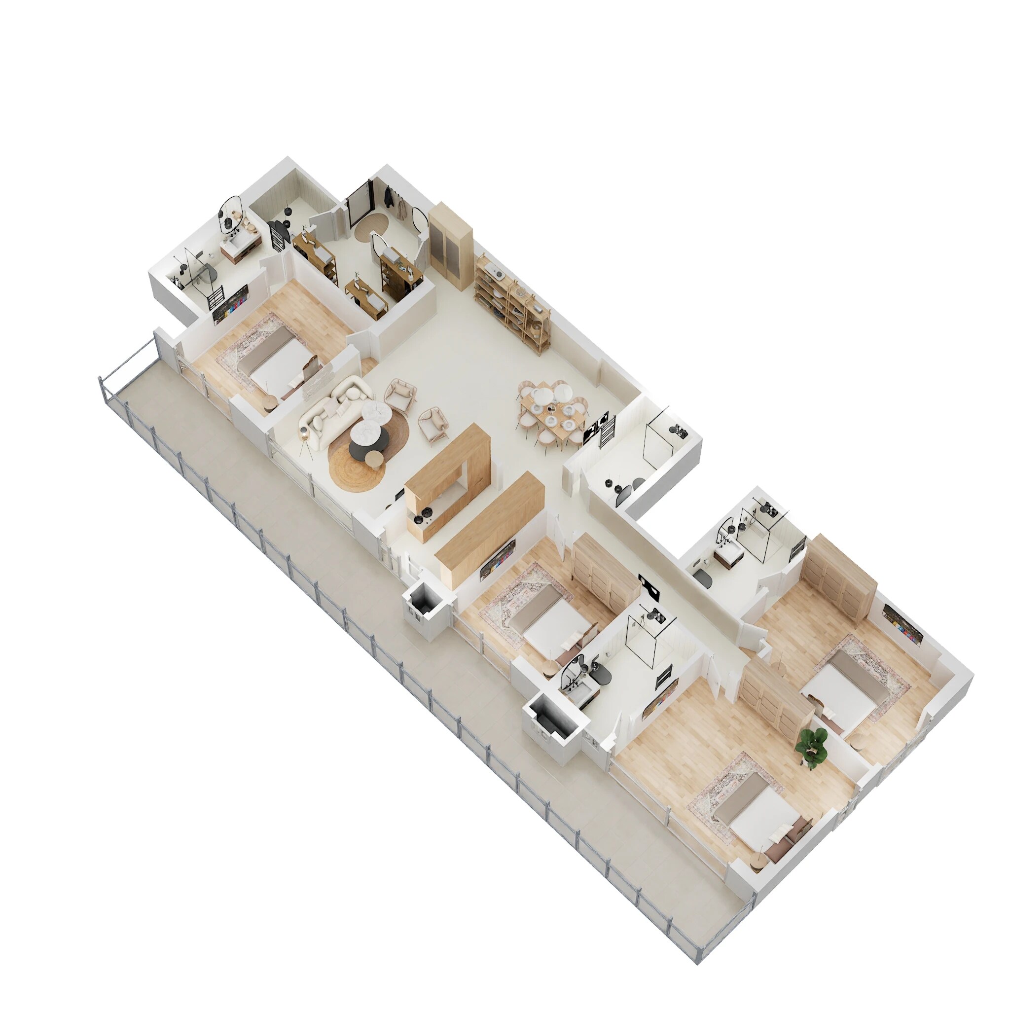 4 BHK 3030 Sq. Ft. Apartment