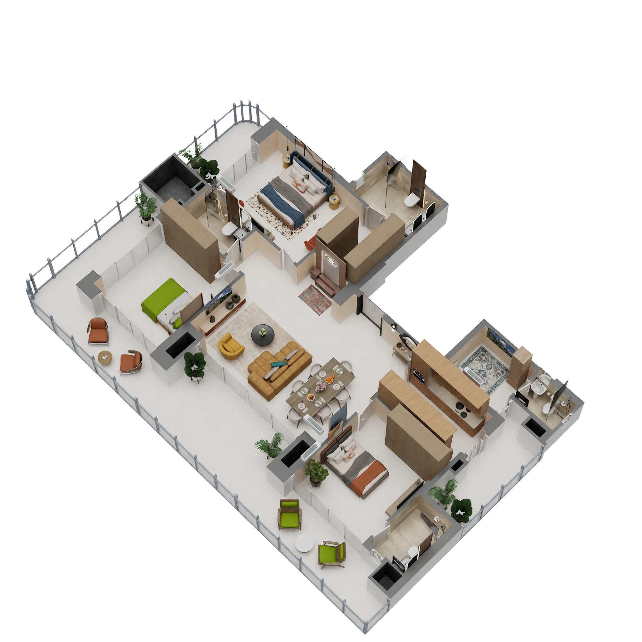 3 BHK 2594 Sq. Ft. Apartment