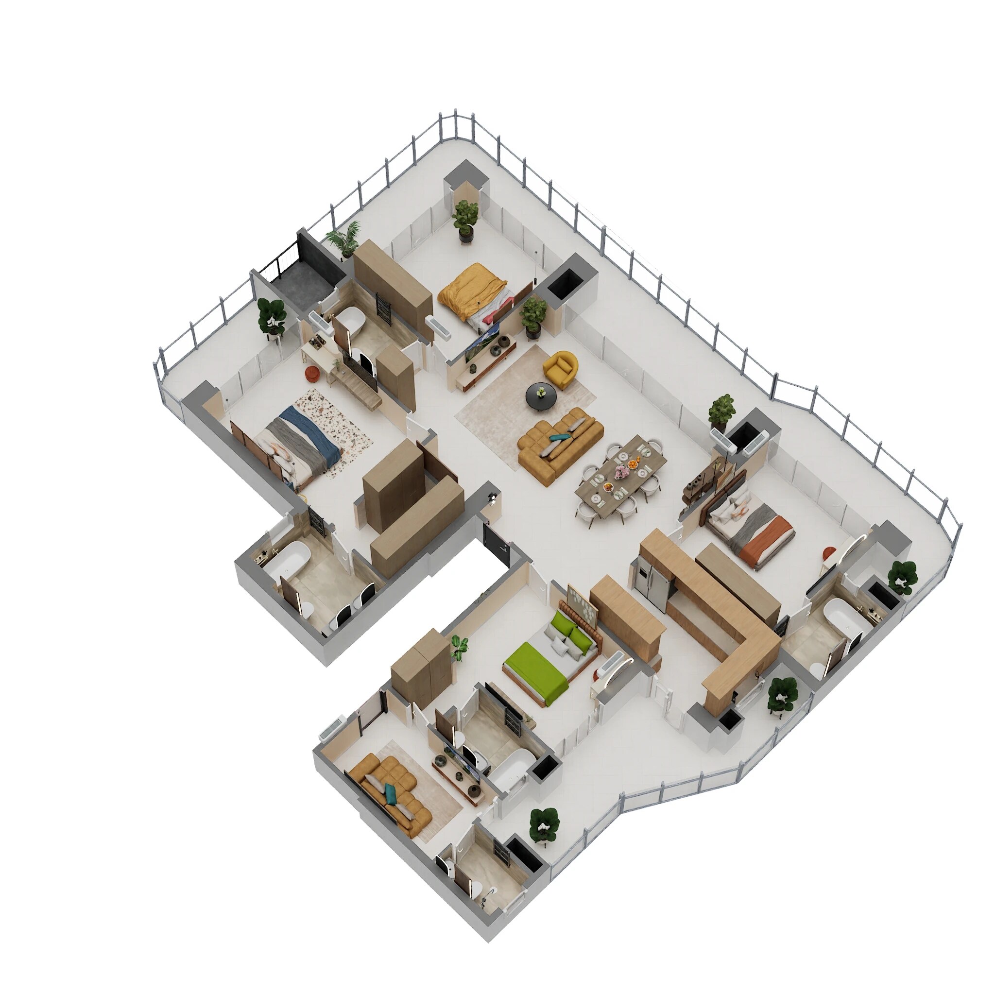 4 BHK 2711 Sq. Ft. Apartment