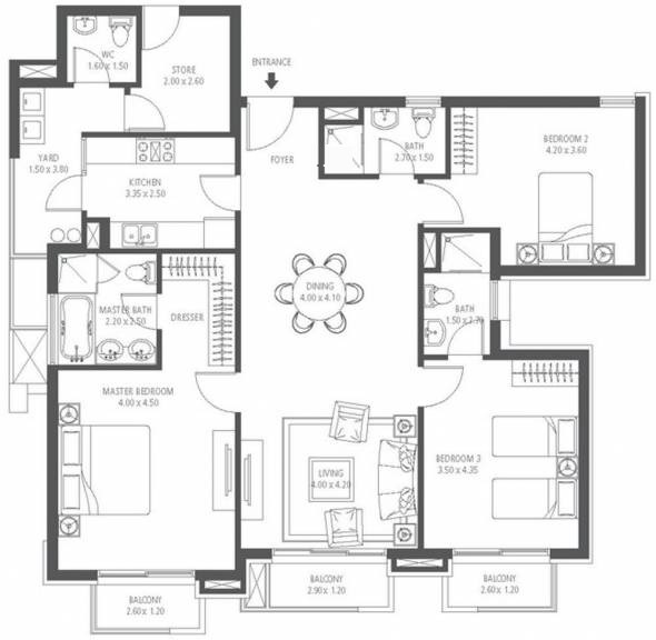emaar commonwealth games village apartment 3 bhk 1860sqft 20212303102333